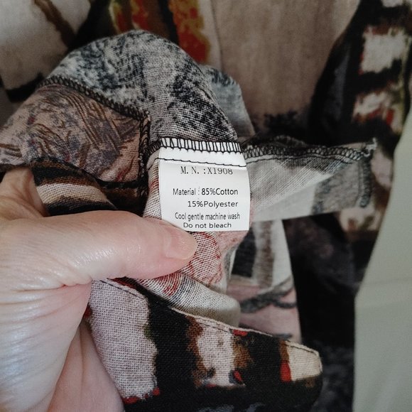 FT Cayans Abstract Print Shirt Dress - Picture 4 of 5